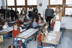 Do 1.D v Z� Mezi �kolami doprovodili prv���ky i jejich rodi�e