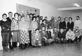 Spolen foto po prvnm zasedn naeho zastupitelstva po prvnch svobodnch volbch v prosinci 1990