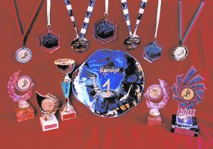 Trofeje, kter� Jitka Dosoudilov� z�skala na mezin�rodn�ch z�vodech