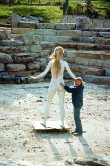 Model budouc "Rusalky" sochae Kurta Gebauera k oven mtka sochy a jejho umstn
