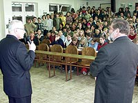 Studenti pot�ili pana prezidenta sv�mi v�domostmi