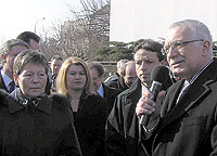 Na slavnostnm oteven Volenkovy ulice promluvil i prezident republiky