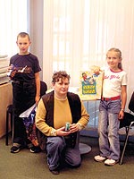  V�herci k��ovky Krist�nka Pickov� a Tom� Hubalovsk�.<br>
                Za nemocnou G�binku Kluso�ovou zasko�ila maminka.